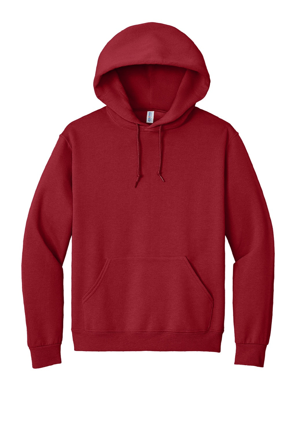 Jerzees 4997M/4997MR Mens Super Sweats NuBlend Pill Resistant Fleece Hooded Sweatshirt Hoodie w/ Pouch Pocket True Red Flat Front