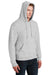 Jerzees 4997M/4997MR Mens Super Sweats NuBlend Pill Resistant Fleece Hooded Sweatshirt Hoodie w/ Pouch Pocket Ash Grey Model 3q