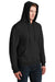 Jerzees 4997M/4997MR Mens Super Sweats NuBlend Pill Resistant Fleece Hooded Sweatshirt Hoodie w/ Pouch Pocket Black Model 3q