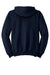 Jerzees 4999M/4999MR Mens Super Sweats NuBlend Pill Resistant Fleece Full Zip Hooded Sweatshirt Hoodie w/ Pockets Navy Blue Flat Back