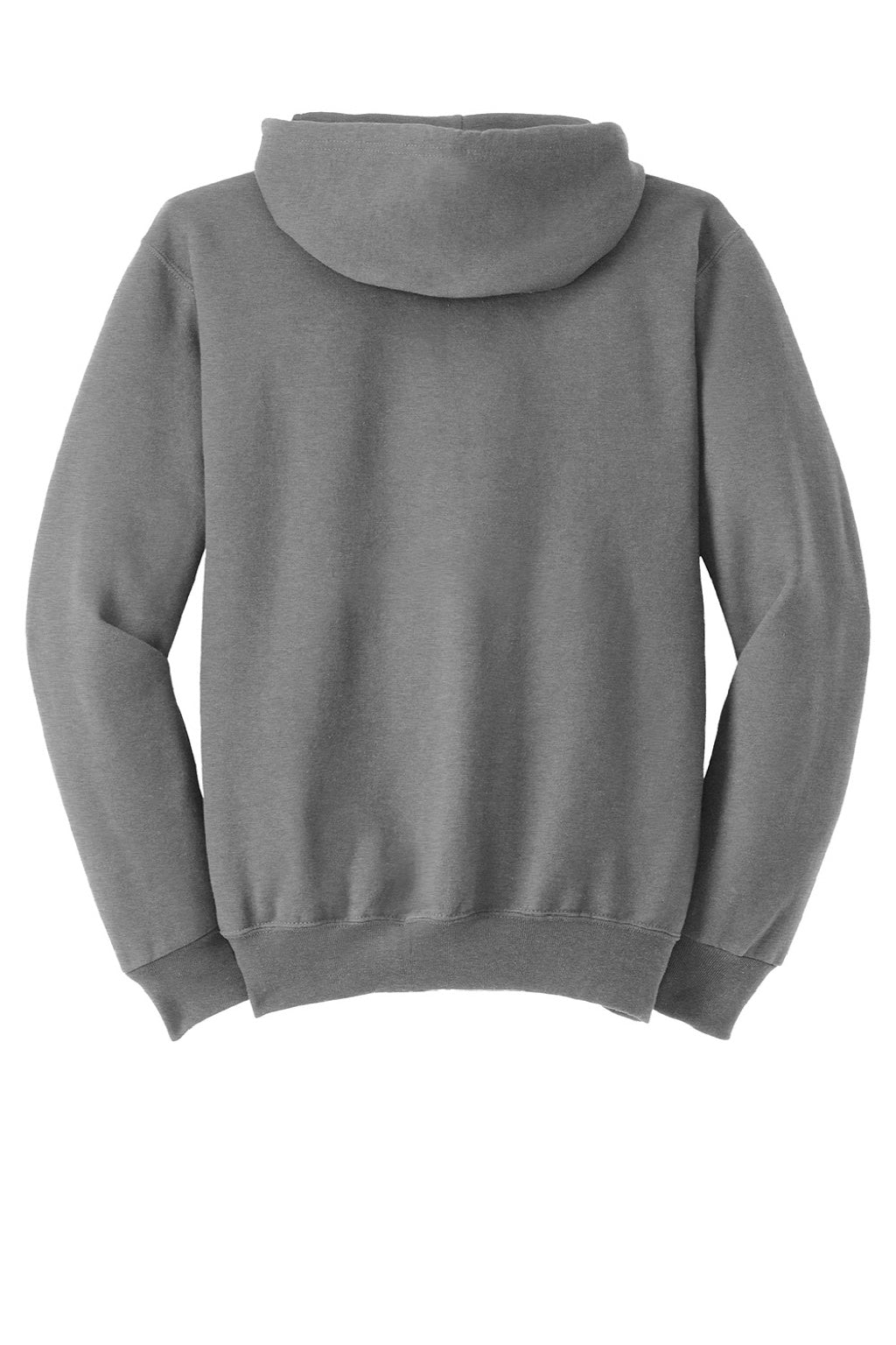 Jerzees 4999M/4999MR Mens Super Sweats NuBlend Pill Resistant Fleece Full Zip Hooded Sweatshirt Hoodie w/ Pockets Oxford Grey Flat Back