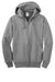 Jerzees 4999M/4999MR Mens Super Sweats NuBlend Pill Resistant Fleece Full Zip Hooded Sweatshirt Hoodie w/ Pockets Oxford Grey Flat Front