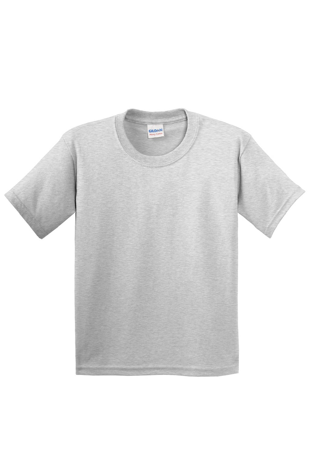 Gildan 5000B Youth Short Sleeve Crewneck T-Shirt Ash Grey Flat Front