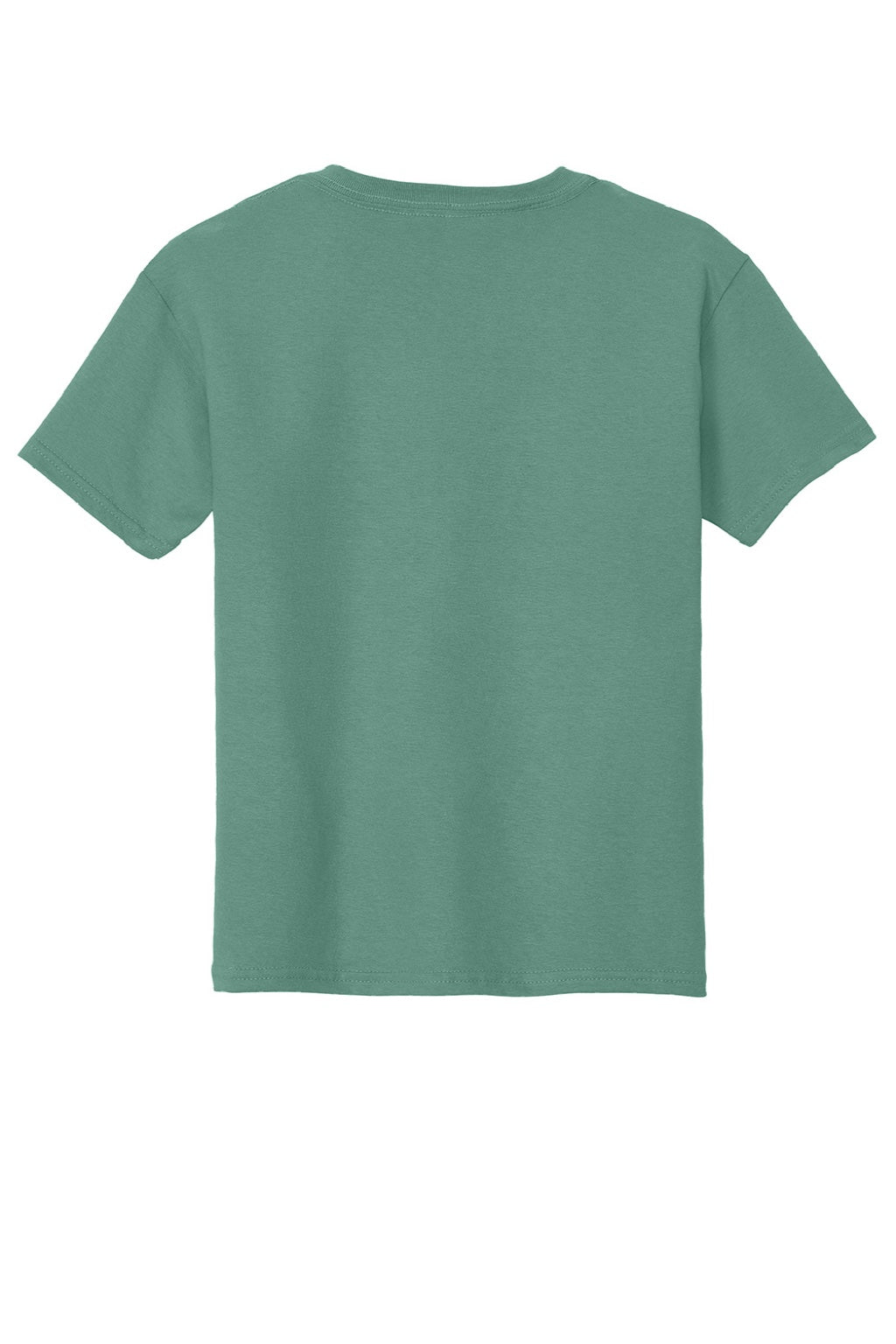 Gildan 5000B Youth Short Sleeve Crewneck T-Shirt Aquatic Green Flat Back