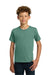 Gildan 5000B Youth Short Sleeve Crewneck T-Shirt Aquatic Green Model Front