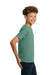 Gildan 5000B Youth Short Sleeve Crewneck T-Shirt Aquatic Green Model Side