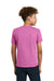 Gildan 5000B Youth Short Sleeve Crewneck T-Shirt Azalea Pink Model Back