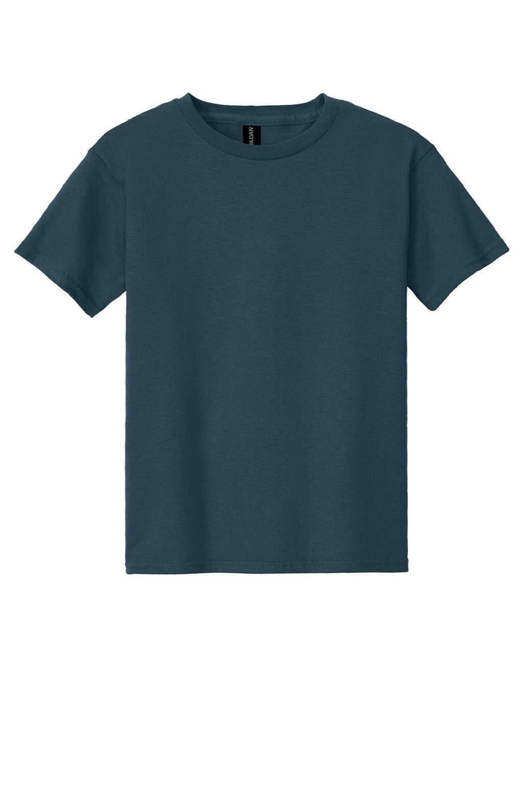 Gildan 5000B Youth Short Sleeve Crewneck T-Shirt Dusk Blue Flat Front