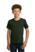 Gildan 5000B Youth Short Sleeve Crewneck T-Shirt Forest Green Model Front