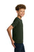 Gildan 5000B Youth Short Sleeve Crewneck T-Shirt Forest Green Model Side