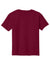 Gildan 5000B Youth Short Sleeve Crewneck T-Shirt Garnet Red Flat Back