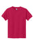 Gildan 5000B Youth Short Sleeve Crewneck T-Shirt Heather Red Flat Front