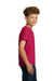 Gildan 5000B Youth Short Sleeve Crewneck T-Shirt Heather Red Model Side