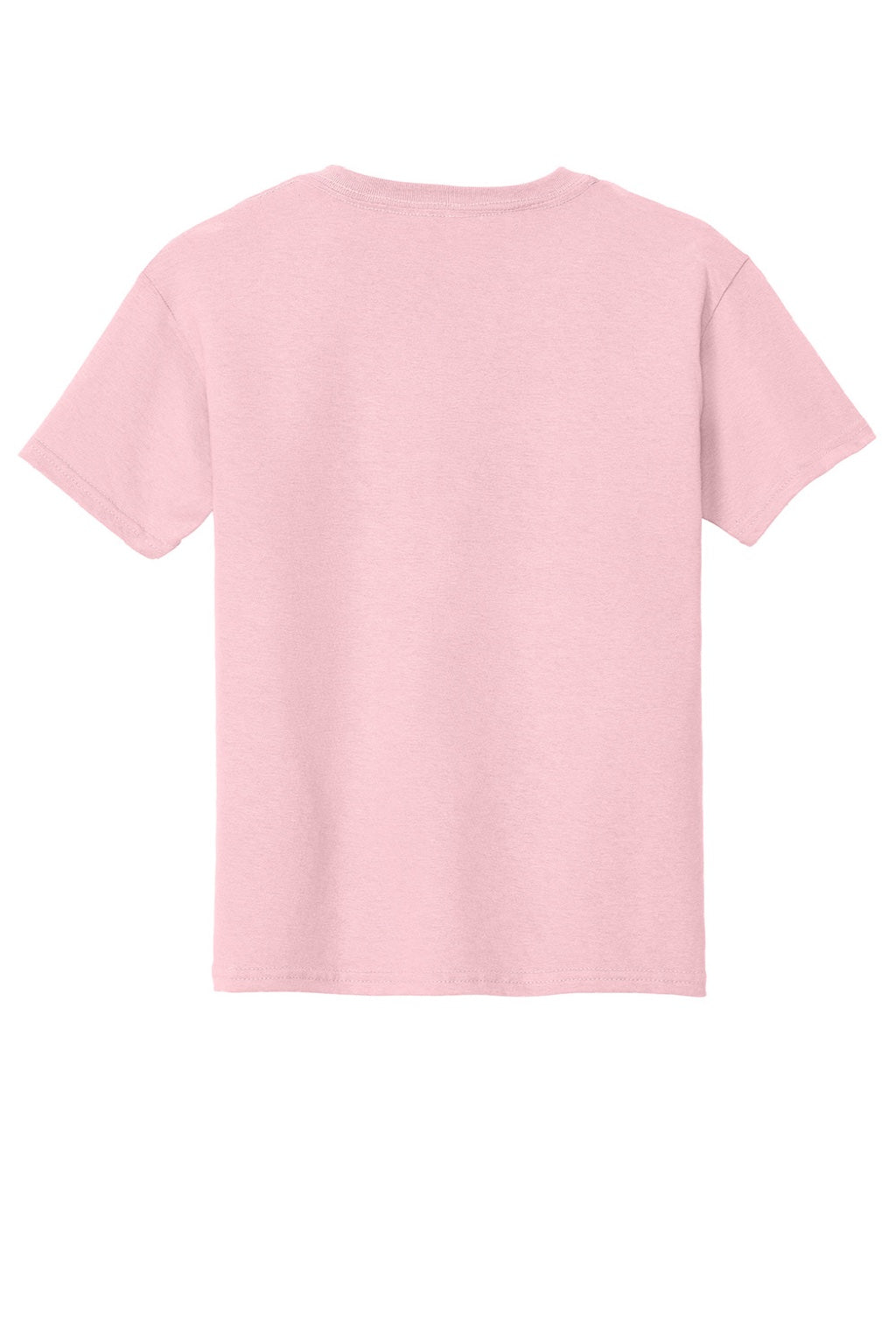 Gildan 5000B Youth Short Sleeve Crewneck T-Shirt Light Pink Flat Back