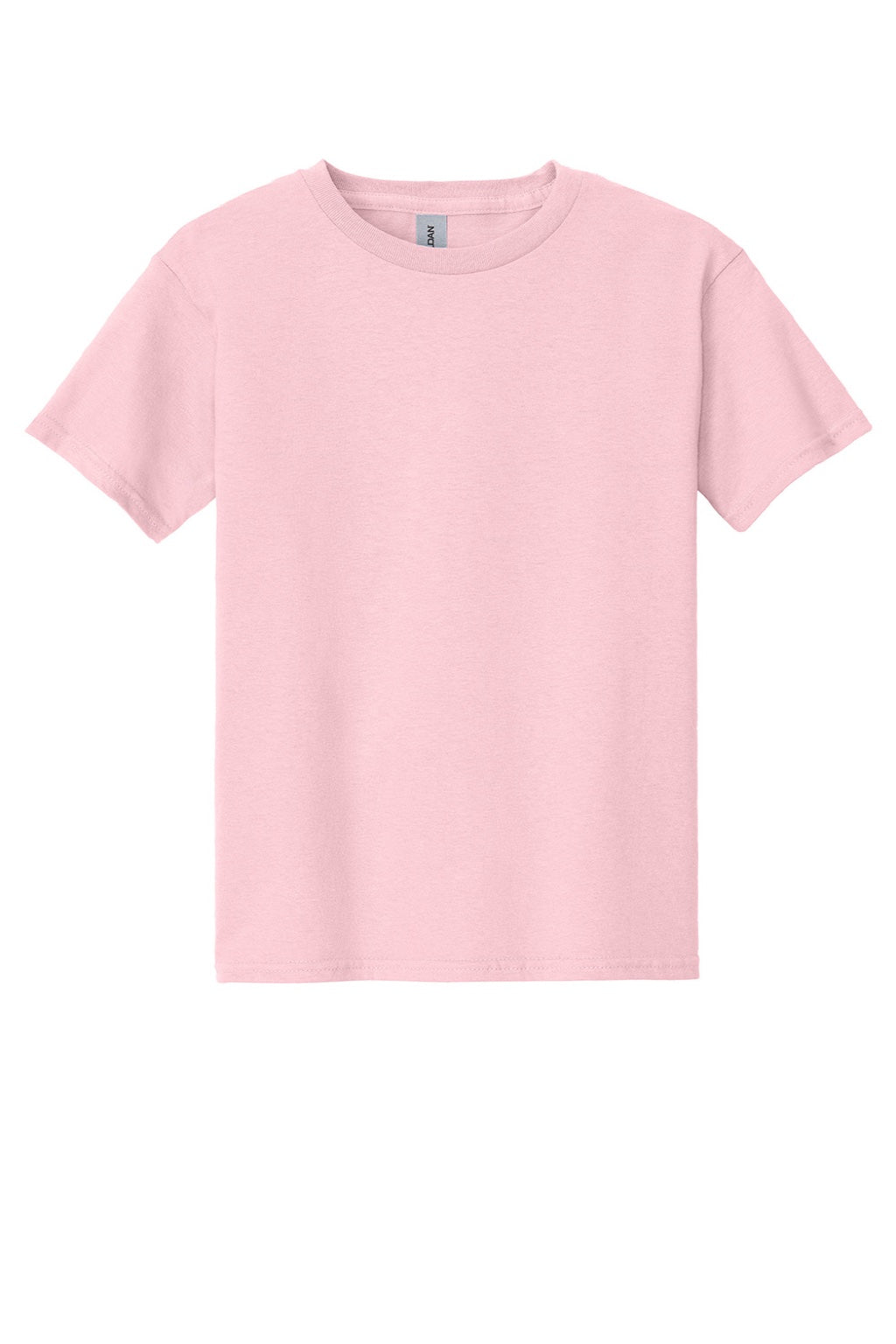 Gildan 5000B Youth Short Sleeve Crewneck T-Shirt Light Pink Flat Front