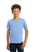 Gildan 5000B Youth Short Sleeve Crewneck T-Shirt Light Blue Model Front