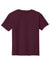 Gildan 5000B Youth Short Sleeve Crewneck T-Shirt Maroon Flat Back