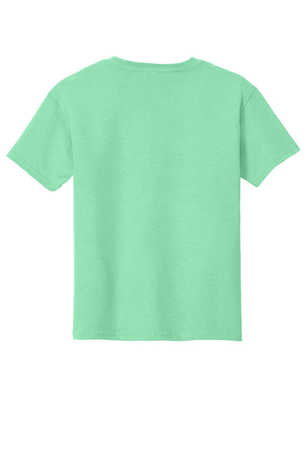 Gildan 5000B Youth Short Sleeve Crewneck T-Shirt Mint Green Flat Back