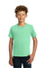 Gildan 5000B Youth Short Sleeve Crewneck T-Shirt Mint Green Model Front