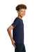 Gildan 5000B Youth Short Sleeve Crewneck T-Shirt Navy Blue Model Side