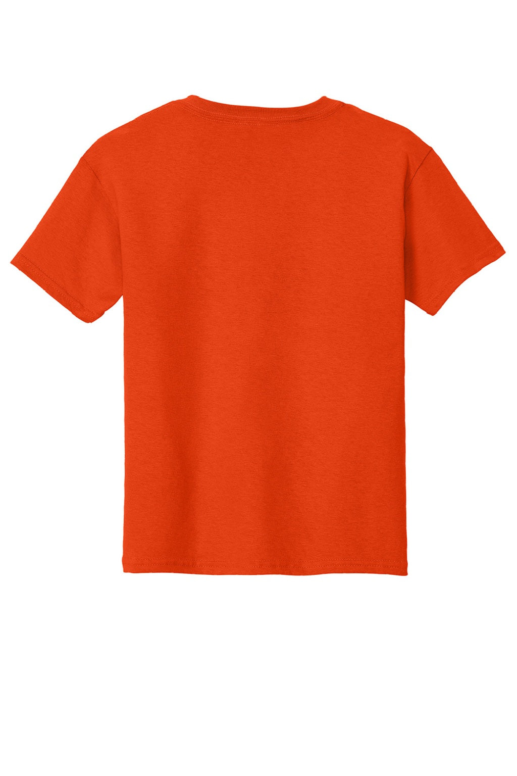 Gildan 5000B Youth Short Sleeve Crewneck T-Shirt Orange Flat Back