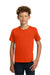 Gildan 5000B Youth Short Sleeve Crewneck T-Shirt Orange Model Front