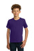 Gildan 5000B Youth Short Sleeve Crewneck T-Shirt Purple Model Front