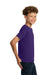 Gildan 5000B Youth Short Sleeve Crewneck T-Shirt Purple Model Side