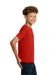Gildan 5000B Youth Short Sleeve Crewneck T-Shirt Red Model Side