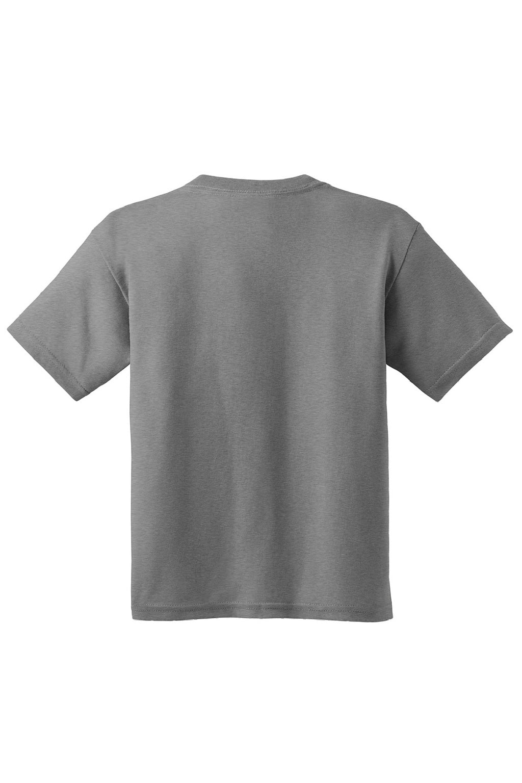 Gildan 5000B Youth Short Sleeve Crewneck T-Shirt Sport Grey Flat Back