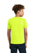 Gildan 5000B Youth Short Sleeve Crewneck T-Shirt Safety Green Model Back