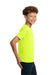 Gildan 5000B Youth Short Sleeve Crewneck T-Shirt Safety Green Model Side