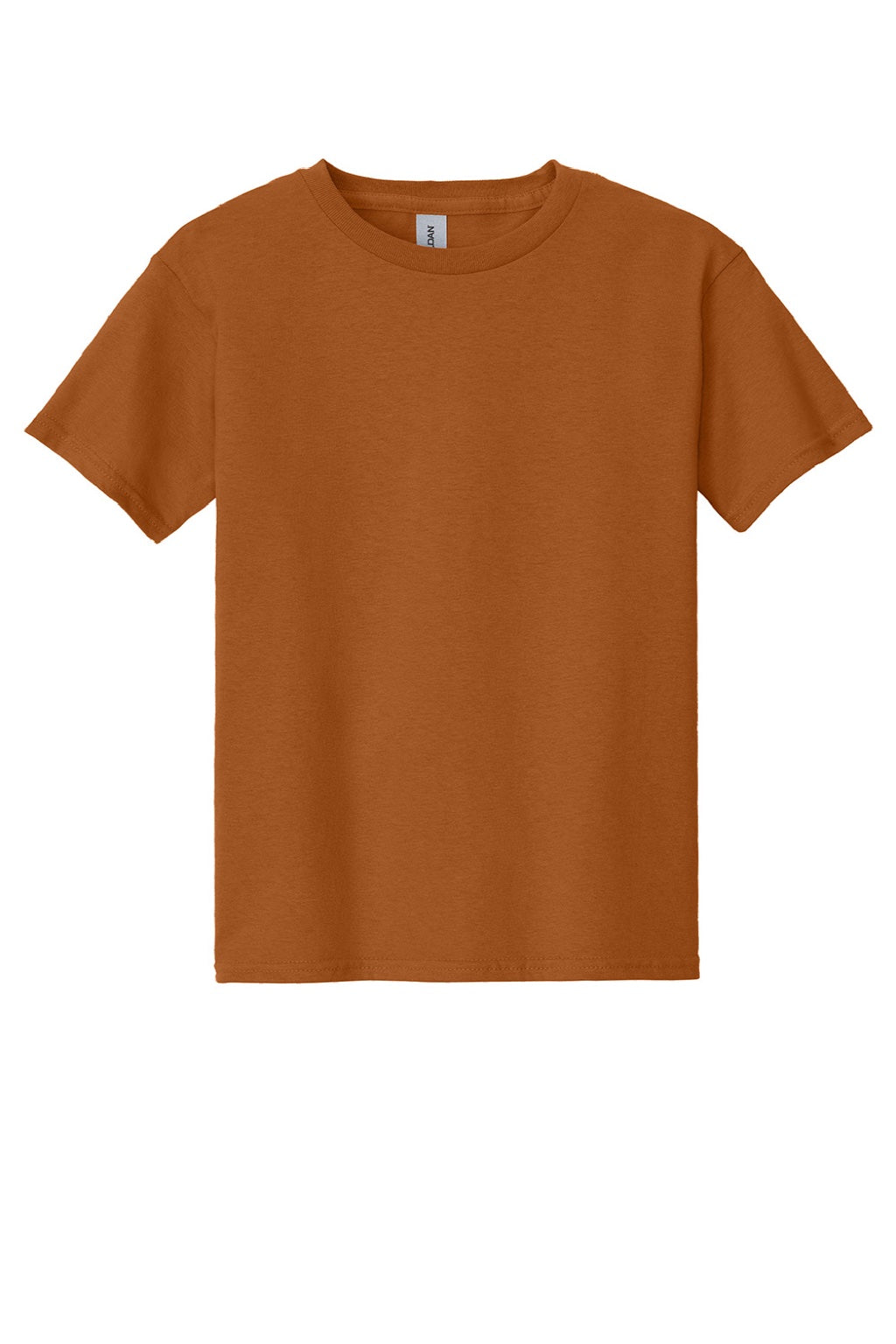 Gildan 5000B Youth Short Sleeve Crewneck T-Shirt Texas Orange Flat Front