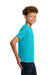 Gildan 5000B Youth Short Sleeve Crewneck T-Shirt Tropical Blue Model Side