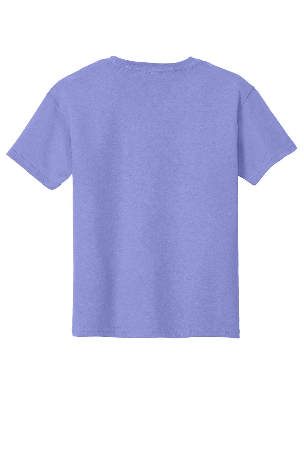 Gildan 5000B Youth Short Sleeve Crewneck T-Shirt Violet Purple Flat Back