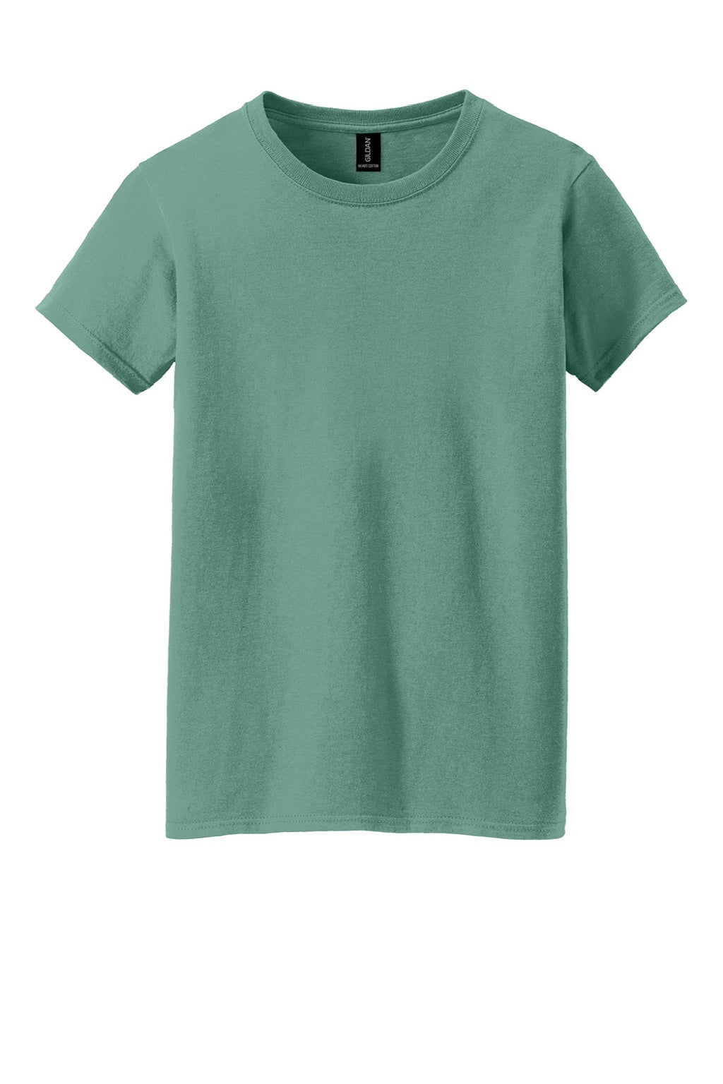 Gildan 5000L Womens Short Sleeve Crewneck T-Shirt Aquatic Green Flat Front