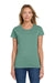 Gildan 5000L Womens Short Sleeve Crewneck T-Shirt Aquatic Green Model Front