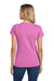 Gildan 5000L Womens Short Sleeve Crewneck T-Shirt Azalea Pink Model Back