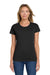 Gildan 5000L Womens Short Sleeve Crewneck T-Shirt Black Model Front