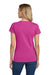 Gildan 5000L Womens Short Sleeve Crewneck T-Shirt Heliconia Pink Model Back