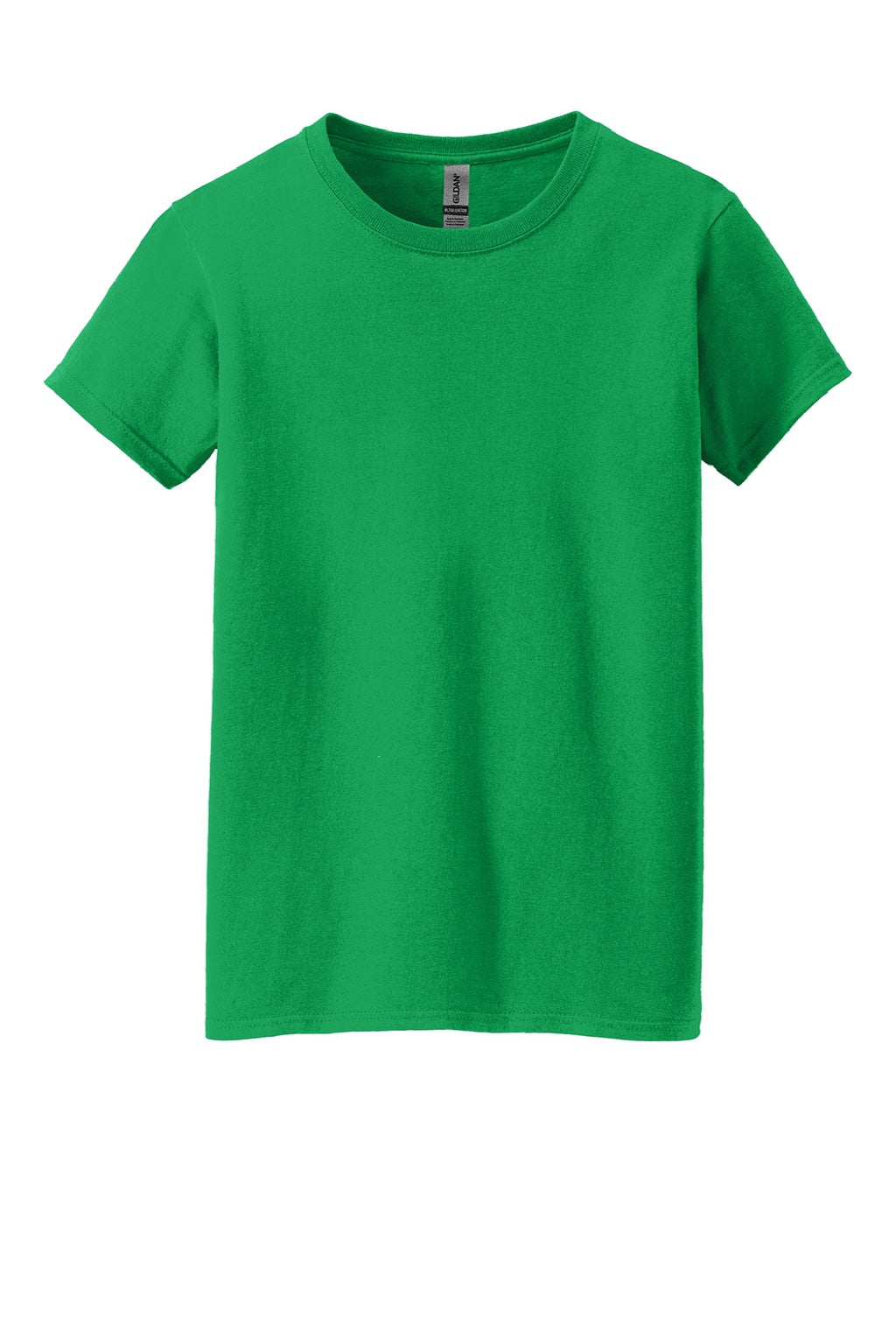 Gildan 5000L Womens Short Sleeve Crewneck T-Shirt Irish Green Flat Front