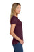 Gildan 5000L Womens Short Sleeve Crewneck T-Shirt Maroon Model Side