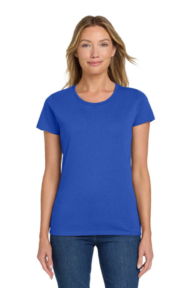 Gildan 5000L Womens Short Sleeve Crewneck T-Shirt Royal Blue Model Front