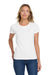 Gildan 5000L Womens Short Sleeve Crewneck T-Shirt White Model Front