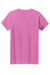 Gildan 5000L Womens Short Sleeve Crewneck T-Shirt Azalea Pink Flat Back