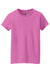 Gildan 5000L Womens Short Sleeve Crewneck T-Shirt Azalea Pink Flat Front