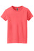 Gildan 5000L Womens Short Sleeve Crewneck T-Shirt Coral Silk Flat Front