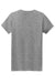 Gildan 5000L Womens Short Sleeve Crewneck T-Shirt Heather Graphite Grey Flat Back