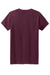 Gildan 5000L Womens Short Sleeve Crewneck T-Shirt Maroon Flat Back