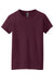 Gildan 5000L Womens Short Sleeve Crewneck T-Shirt Maroon Flat Front